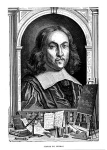 Pierre de Fermat , fransk matematiker fra 1600-tallet, 1870 av Unbekannt