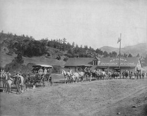 Pikes Peak Col. Toll Road, c1897. av Unbekannt