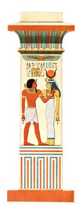 Pilaster fra Amun-Re-tempelet til Amenophis III i Karnak, Egypt, 1928. av Unbekannt