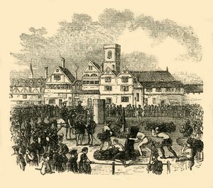 Henrettelsessted i Old Smithfield, c1872. av Unbekannt