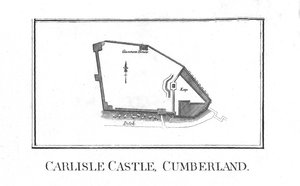 Plan av Carlisle Castle, Cumberland, sent på 1700-tallet av Unbekannt