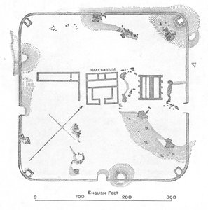 Plan for Hardknott Fort, Cumberland, 1902 av Unbekannt