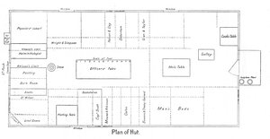 Plan of Hut, c19101913, 1913 av Unbekannt