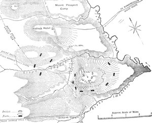 Plan for handlingen på Ingogo, 8. februar 1881, c1880-årene av Unbekannt