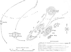 Plan for slaget ved El Teb, 29. februar 1884, c1881-85 av Unbekannt