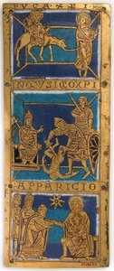 Plakett fra et bærbart alter med scener fra Jesu liv, tysk, ca. 1160-80. av Unbekannt