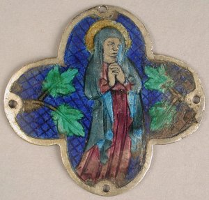 Plakett med jomfruen i sorg, katalansk, 1300-tallet. av Unbekannt