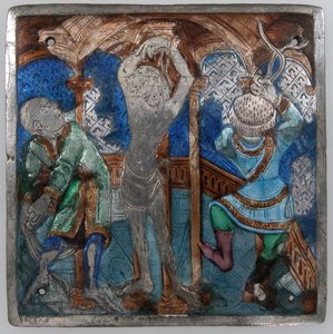 Plakett med flagellasjonen, italiensk, 1300-tallet. av Unbekannt
