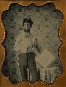 Gipser i oljeskinnshatt, 1850-60-tallet. av Unbekannt