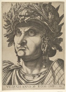Plate 10: Vespasian med hodet vendt litt til venstre, fra 