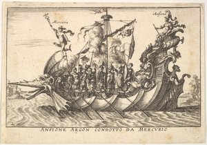 Plate 2: Argonaut Amphion ledet av Mercury Amphion Argon. condotto av Mercury, med en..., av Unbekannt