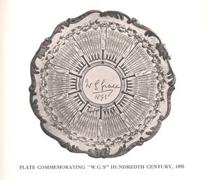 Plate til minne om WG Graces hundre århundre, 1895 1912 av Unbekannt
