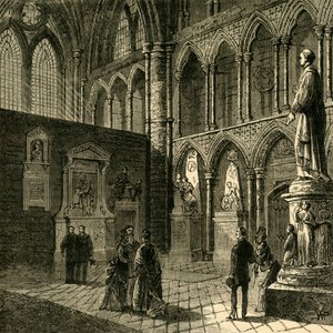Poets Corner, Westminster Abbey, 1881. av Unbekannt
