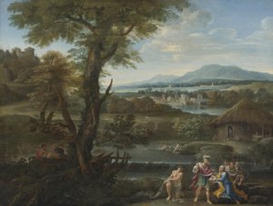 Polykrates finner ringen sin i fisken, 1600-tallet av Unbekannt