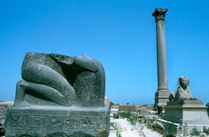 Pompeys-søylen, Alexandria, Egypt av Unbekannt