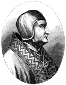 Pave Clemens IV d1268, 1849 av Unbekannt