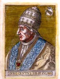 Pave Innocent VII c1336-1406, c1800-tallet av Unbekannt