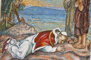 Pave Paul VI kysser det hellige land, Israel av Unbekannt