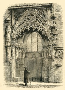 Porsche av St. Sebaldus-kirken, Nürnberg, 1890. av Unbekannt