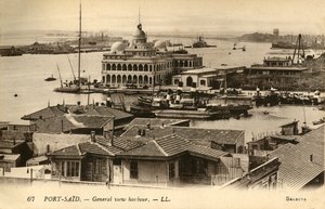 Port-Said. - Generell utsikt havn. - LL., c1918-c1939. av Unbekannt