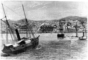 Port au Prince, Haiti, 1873 av Unbekannt