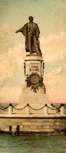 Port Said. - Statue av Ferdinand de Lesseps, c1918-c1939. av Unbekannt