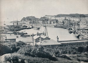 Portmadoc - Havnen og byen, 1895 av Unbekannt