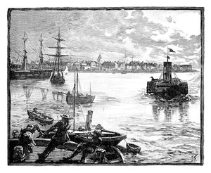 Portsmouth Harbour, Hampshire, c1888 av Unbekannt