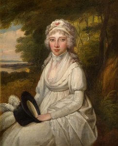 Portrett av en dame av familien Osler, 1780-1800. av Unbekannt