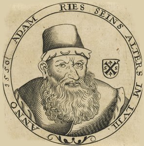 Portrett av Adam Ries 149293-1559, ca. 1600. av Unbekannt