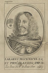 Portrett av admiral Lazzaro Mocenigo 1624-1657, ca 1720. av Unbekannt