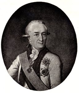Portrett av admiral Vasily Chichagov 1726-1809, tidlig på 1800-tallet. av Unbekannt