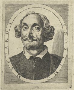 Portrett av Agostino Mascardi 1590-1640, a 1640-1650. av Unbekannt