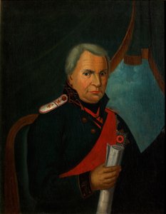 Portrett av Alexander Semyonovich Shishkov 1754-1841, 1820-årene av Unbekannt