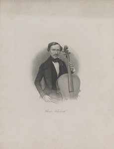 Portrett av Carl Eduard Schuberth 1811-1863, ca. 1850. av Unbekannt
