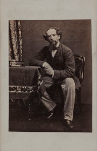 Portrett av Charles Dickens 1812-1870, 1860-årene. av Unbekannt