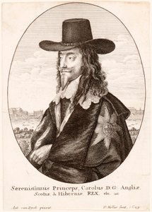 Portrett av Charles I, pub. 1649. av Unbekannt