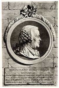 Porträt von Graf Burkhard Christoph von Münnich 1683-1767
