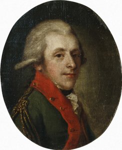 Portrett av grev Nikolay Alexandrovich Zubov 1763-1805, sent på 1700-tallet. av Unbekannt