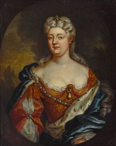 Portrett av grevinne Caroline av Nassau-Saarbrücken 1704-1774, ca. 1725
