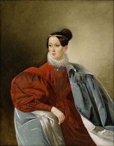 Portrett av grevinne Yelizaveta Ivanovna Kropotkina 1803-1836, født Dorokhova av Unbekannt
