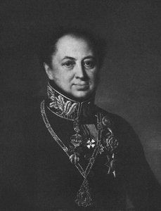 Portrett av Dmitry Pavlovich Tatischev 1767-1845, 1838 av Unbekannt