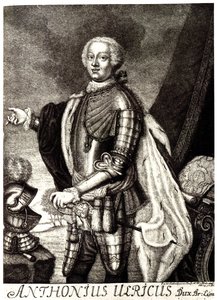 Portrett av hertug Anthony Ulrich av Brunswick 1714-1774 av Unbekannt