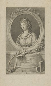 Portrett av Elisa von der Recke 1754-1833, 1792. av Unbekannt