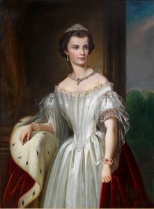 Portrett av Elisabeth av Bayern, 1854. av Unbekannt