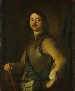 Portrett av keiser Peter I den store 1672-1725, tidlig på 1700-tallet. av Unbekannt