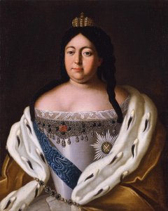 Portrett av keiserinne Anna Ioannovna 1693-1740, 1700-tallet av Unbekannt