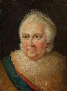 Portrett av keiserinne Catherine II 1729-1796, slutten av 1790-tallet. av Unbekannt
