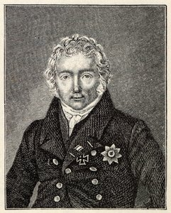 Portrett av Friedrich von Motz 1775-1830. av Unbekannt