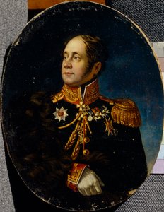 Portrett av general Nikolai Martemyanovich Sipyagin 1785-1828 av Unbekannt